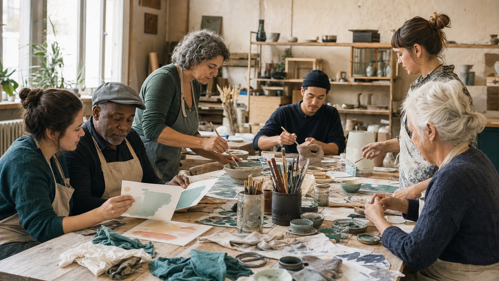 A community arts workshop